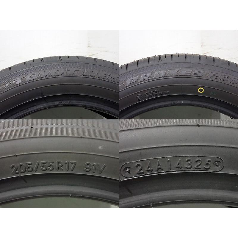 中古】205/55R17 サマータイヤ 4本セット トーヨー プロクセスR60 ( 17