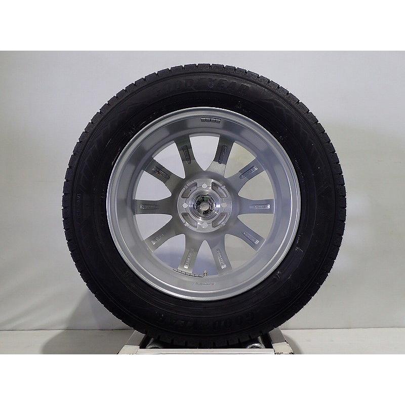 4⃣195/65R16、GYスタッドレス＆アルミホイール、4分割の1本、送料込み グッドイヤー（GOODYEAR） 195/65R16 スタッドレスタイヤ アルミ