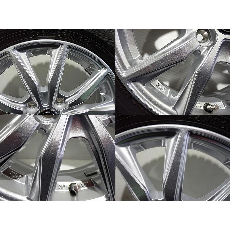 DUNLOP（ダンロップ） 【中古】165/70R14 スタッドレスタイヤ アルミ 