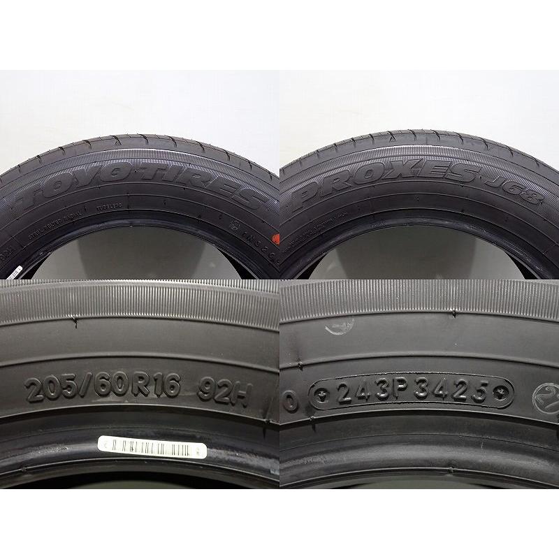 中古】205/60R16 サマータイヤ 4本セット トーヨー プロクセスJ68 ( 16 