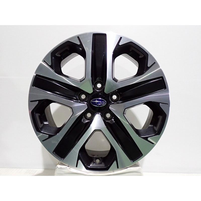 SUBARU LEGASHI から取り外すした中古アルミホイールです。 SUBARU（スバル） 【中古】1770+55-5H114.3 アルミホイール 4本セット
