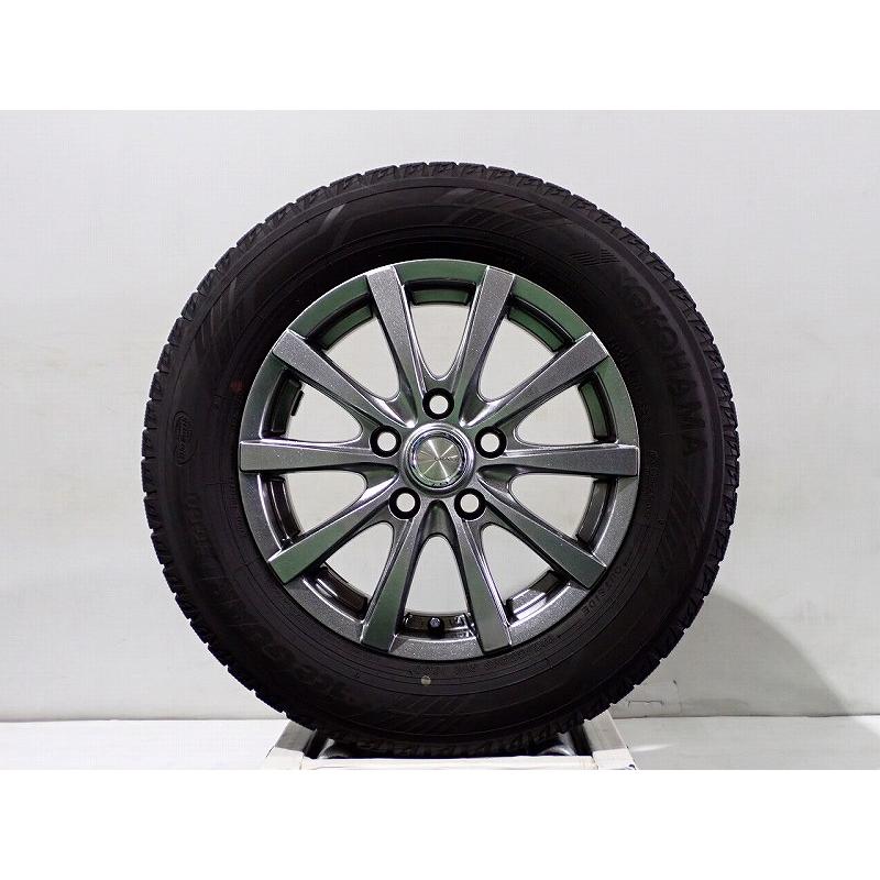 中古】195/65R15 スタッドレスタイヤ アルミホイール 4本セット 