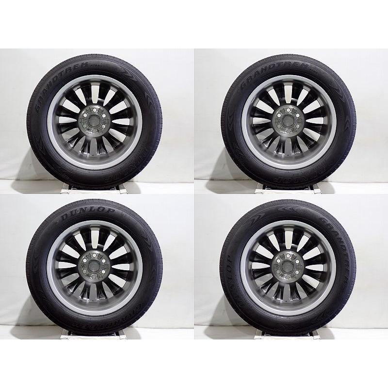 5%オフクーポン【中古】265/55R20 サマータイヤ アルミホイール 4本セット ダンロップ グラントレックPT5A 2080+60-6H139.7 ランクル300 純正 ST 新車外しの画像
