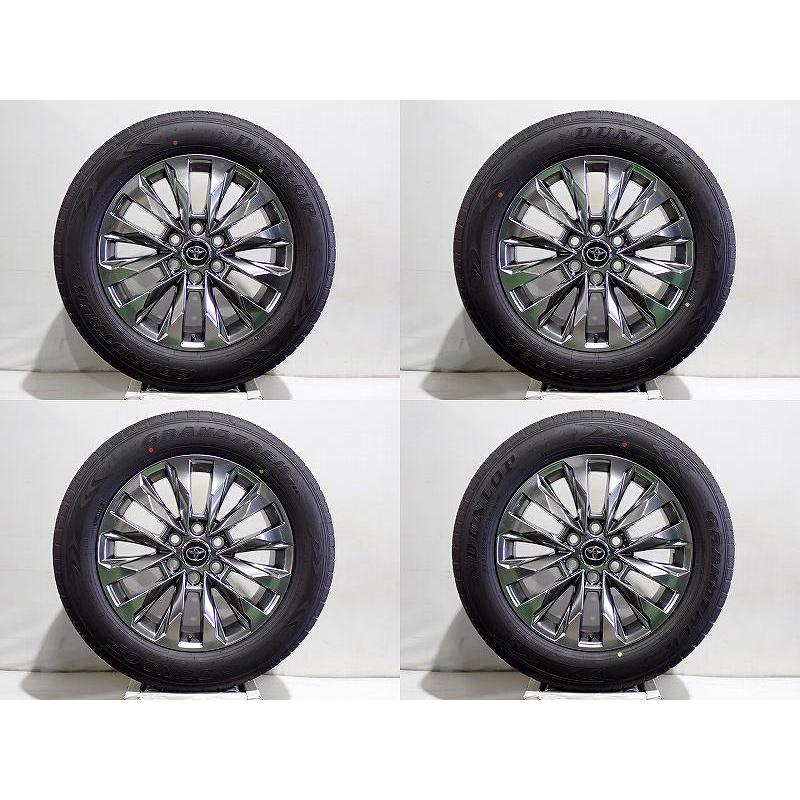 5%オフクーポン【中古】265/55R20 サマータイヤ アルミホイール 4本セット ダンロップ グラントレックPT5A 2080+60-6H139.7 ランクル300 純正 ST 新車外しの画像