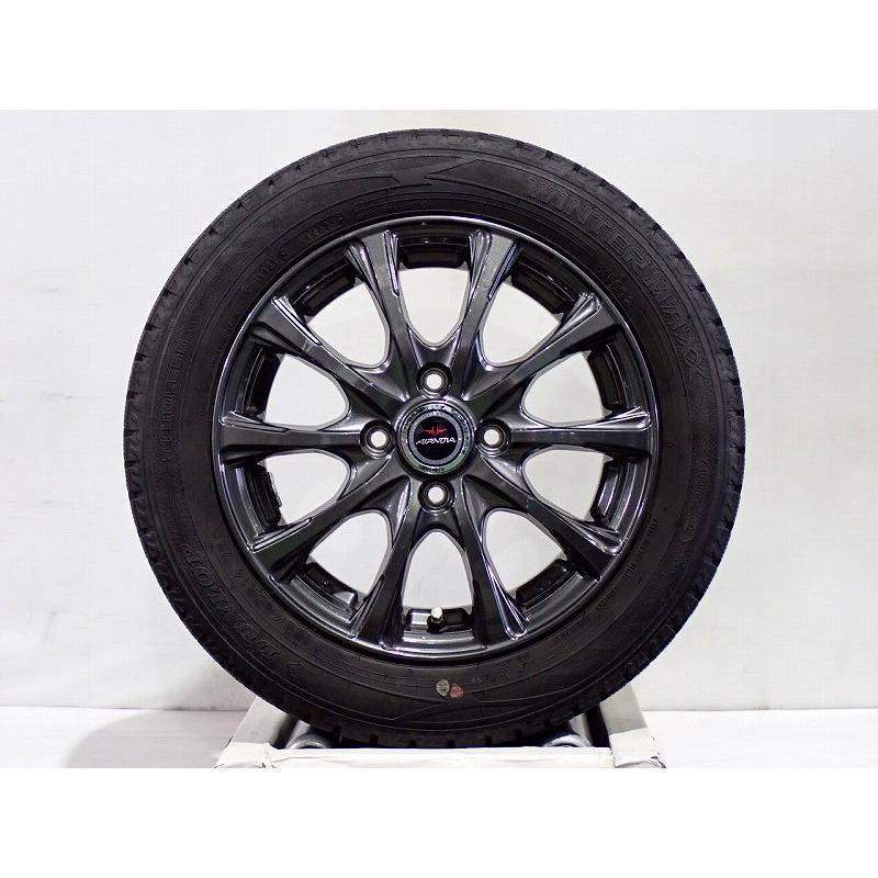 ダンロップ 冬用タイヤ 155/65R14 ×4本 アルミホイール中古 DUNLOP（ダンロップ） 【中古】155/65R14 スタッドレスタイヤ アルミ