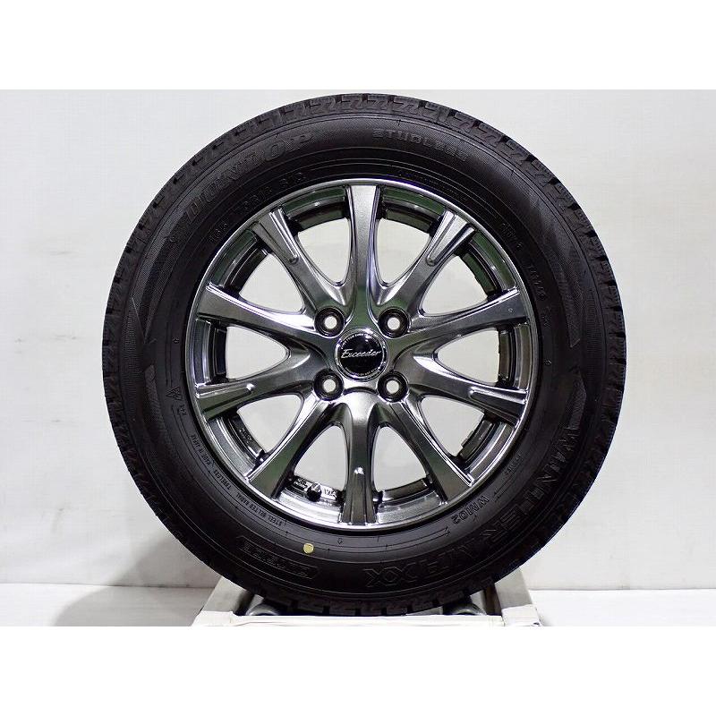 DUNLOP（ダンロップ） 【中古】165/70R14 スタッドレスタイヤ アルミ 