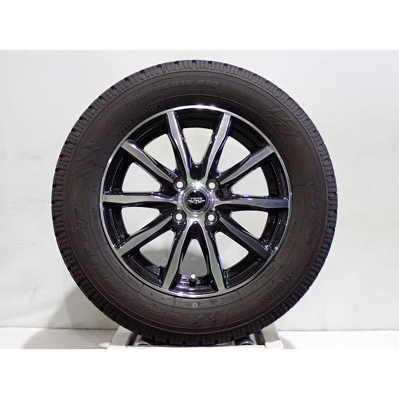 TOYO 195 65 15 スノータイヤ4本セット WEDS（ウェッズ） 【中古】195/65R15 スタッドレスタイヤ アルミ