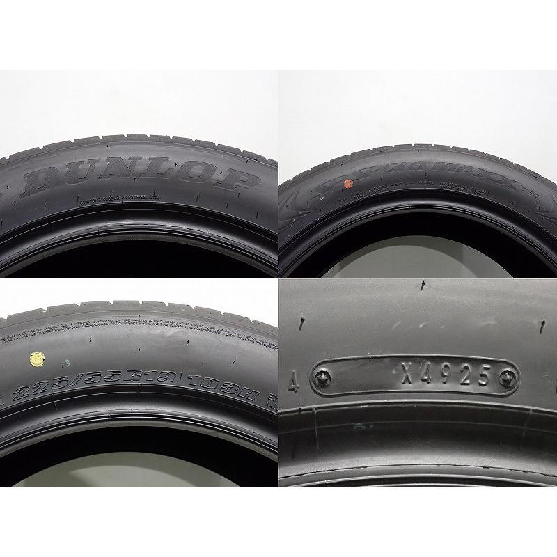 DUNLOP（ダンロップ） 【中古】225/55R19 サマータイヤ 4本セット SP 