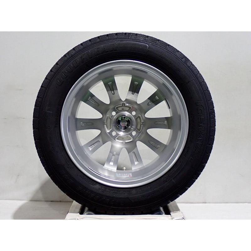 グッドイヤー アイスナビ7 15インチ グレー 5スポーク ホイールセット