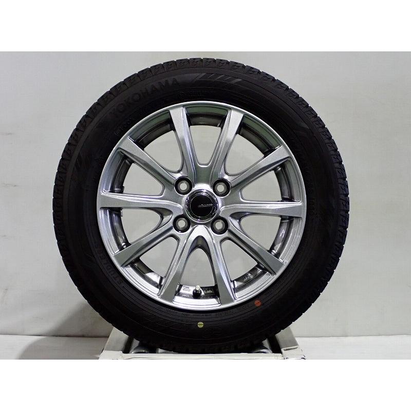 10%オフクーポン【中古】165/65R14 スタッドレスタイヤ アルミホイール 