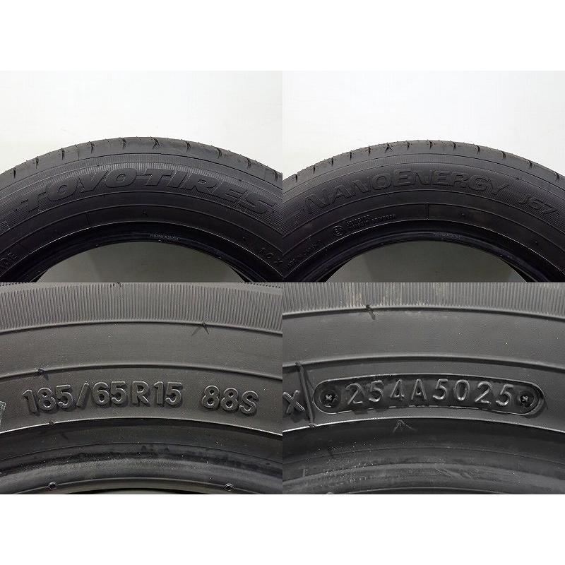 中古】185/65R15 サマータイヤ 4本セット トーヨー ナノエナジーJ67