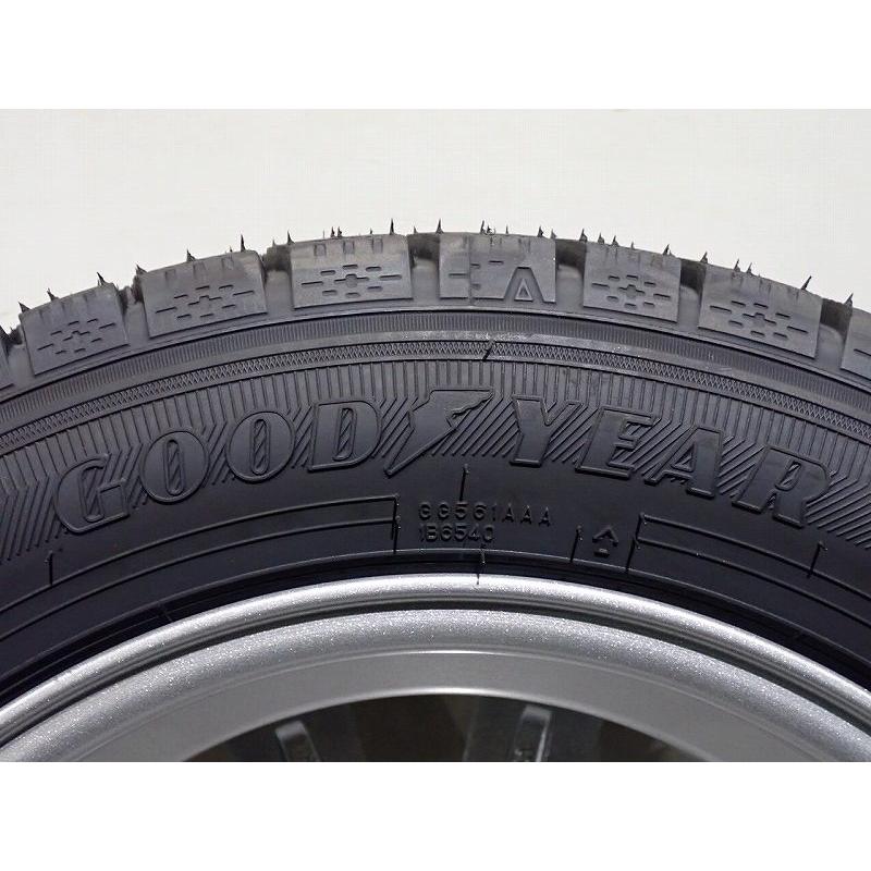 Goodyear 155/65R13 4本セットホイールキャップ付　引き取り限定 グッドイヤー（GOODYEAR） 5%オフクーポン155/65R13 スタッドレス