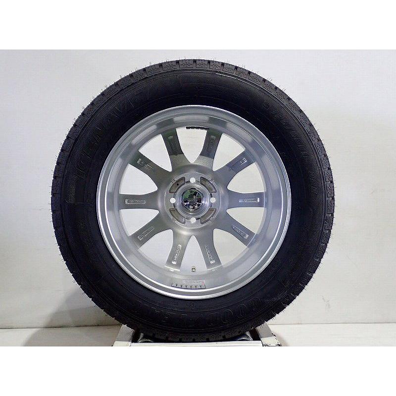 3⃣195/65R16、GYスタッドレス＆アルミホイール、4分割の1本、送料込み グッドイヤー（GOODYEAR） 195/65R16 スタッドレスタイヤ アルミ