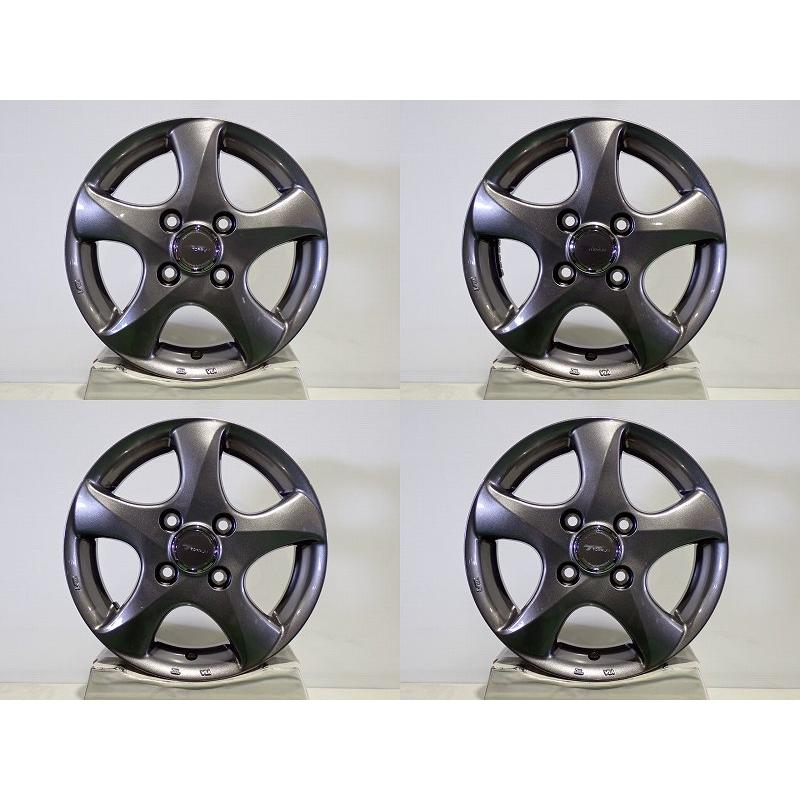 BRIDGESTONE（ブリヂストン） 【中古】1340+45-4H100 アルミホイール 4 新品ブリジストンホイール4本