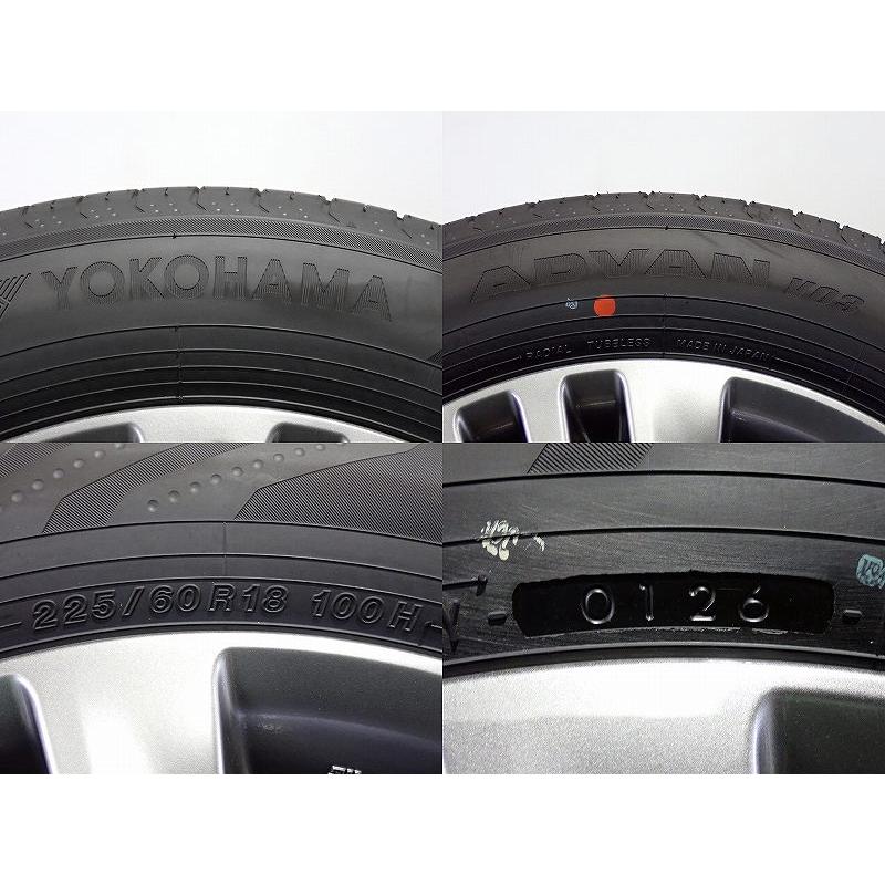アルファード 【中古】225/60R18 サマータイヤ アルミホイール 4本