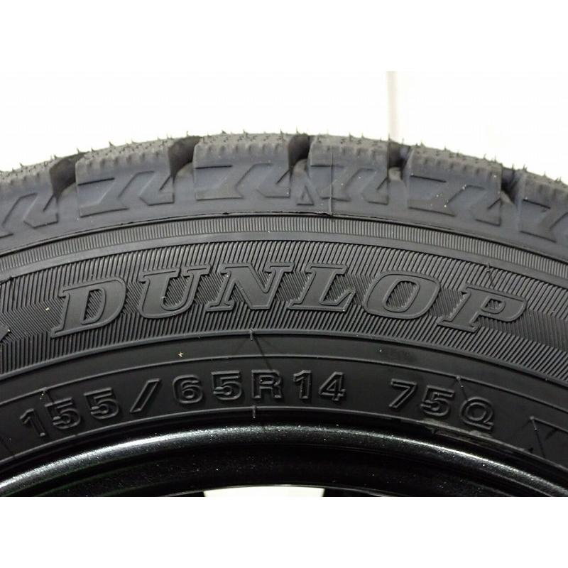 DUNLOP（ダンロップ） 155/65R14 スタッドレスタイヤ アルミホイール 4