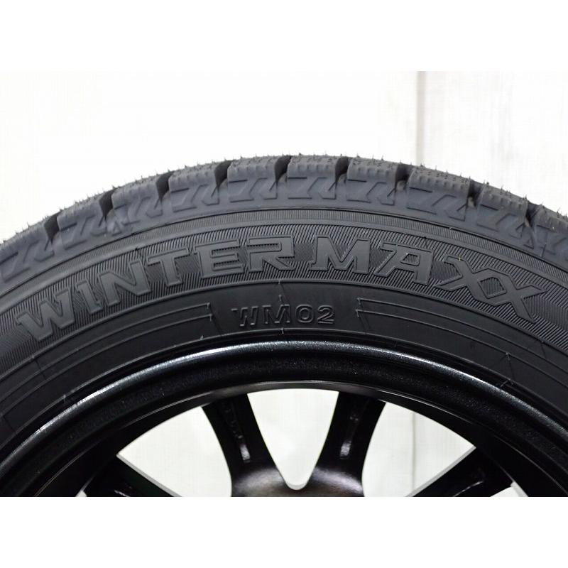 DUNLOP（ダンロップ） 155/65R14 スタッドレスタイヤ アルミホイール 4