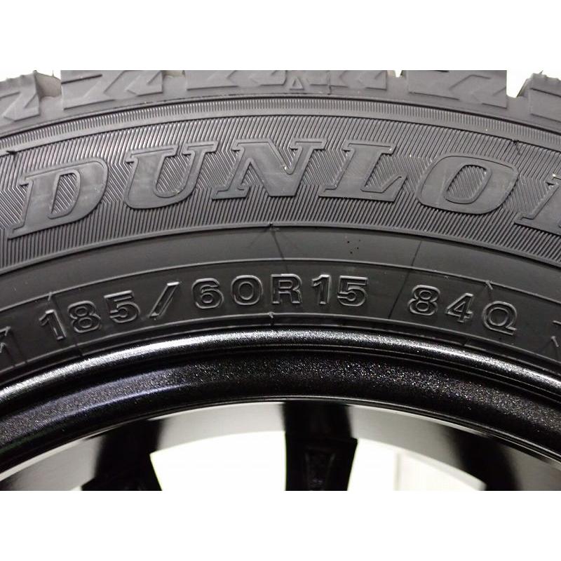 DUNLOP（ダンロップ） 185/60R15 スタッドレスタイヤ アルミホイール 4 