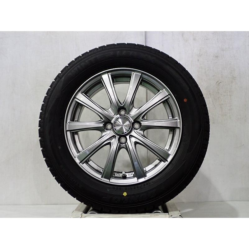 さらちんゆ②　美品DUNLOPスタッドレスタイヤ 15インチ DUNLOP（ダンロップ） 185/65R15 スタッドレスタイヤ アルミホイール 4