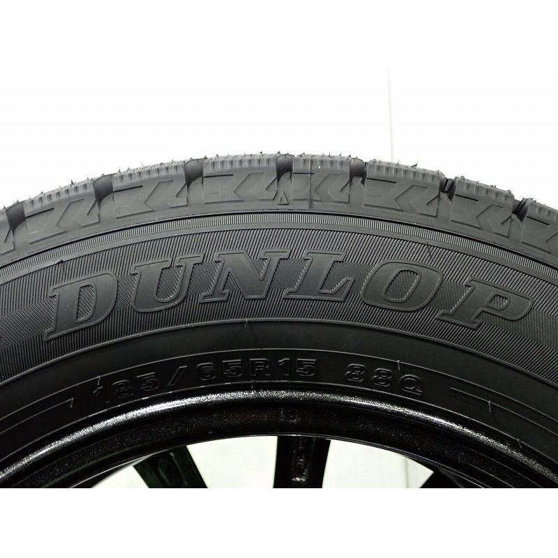 さらちんゆ②　美品DUNLOPスタッドレスタイヤ 15インチ DUNLOP（ダンロップ） 185/65R15 スタッドレスタイヤ アルミホイール 4
