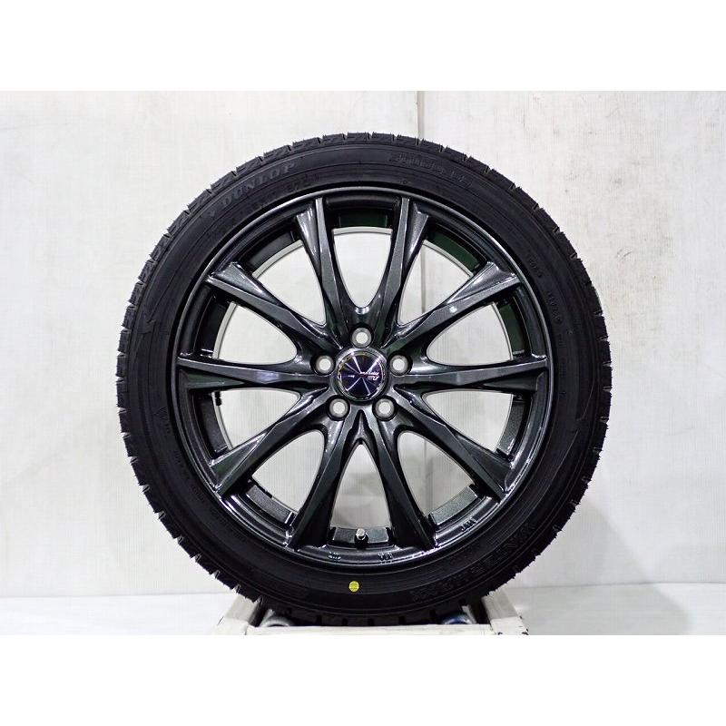 m*o様 スタットレスタイヤ17インチ4本セット215/45R17 PCD100 DUNLOP（ダンロップ） 215/45R17 スタッドレスタイヤ アルミホイール 4