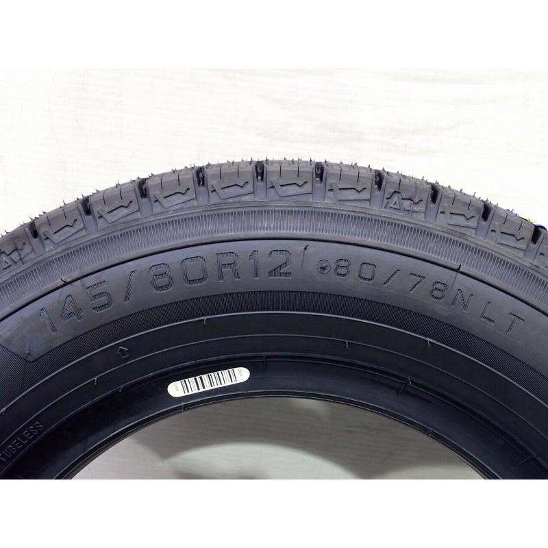 DUNLOP（ダンロップ） 145/80R12 80/78N スタッドレスタイヤ 4本セット