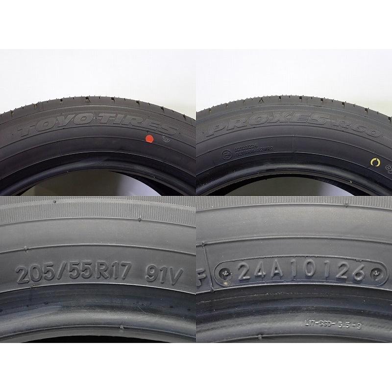 5%オフクーポン【中古】205/55R17 サマータイヤ 4本セット トーヨー