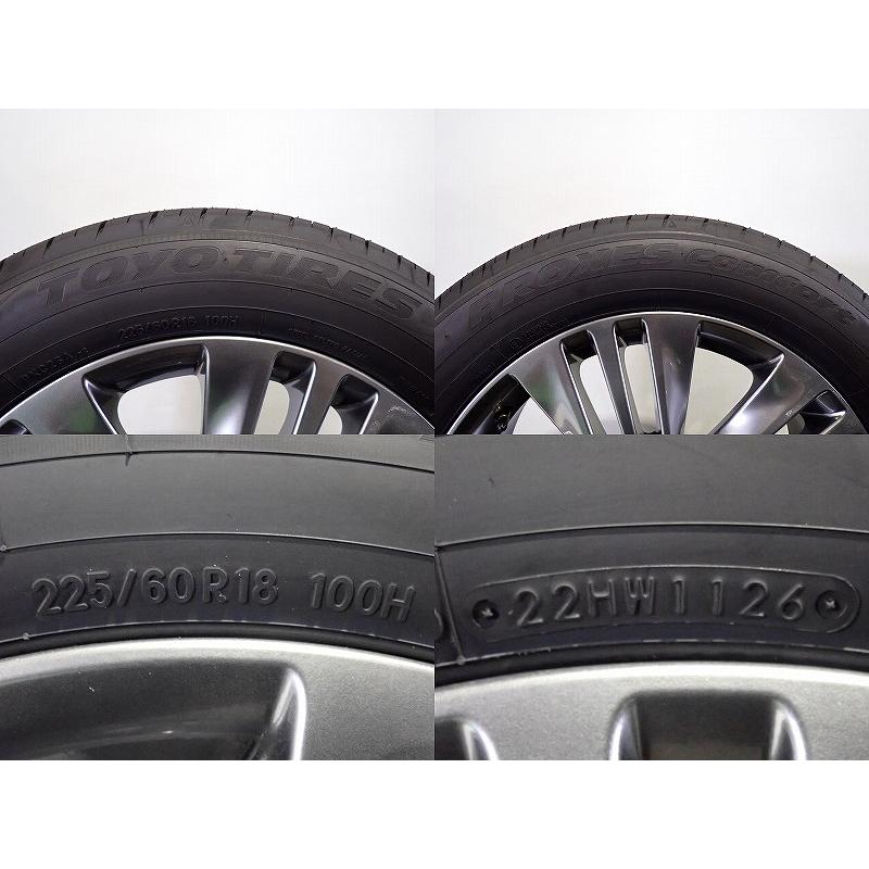アルファード 【中古】225/60R18 サマータイヤ アルミホイール 4本