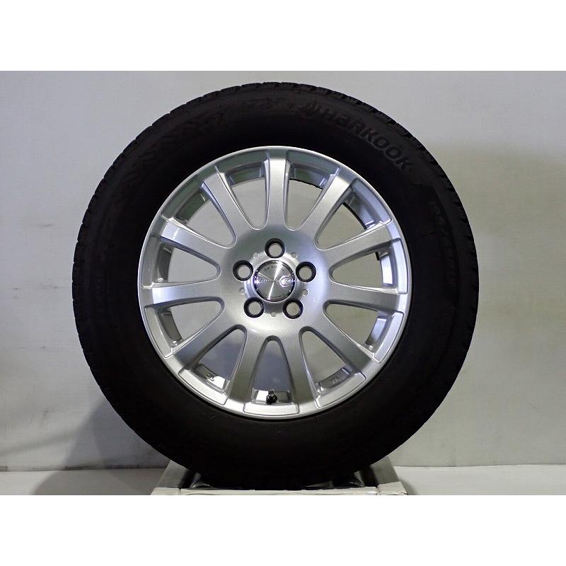ハンコック（HANKOOK） 【中古】195/65R15 スタッドレスタイヤ アルミ 
