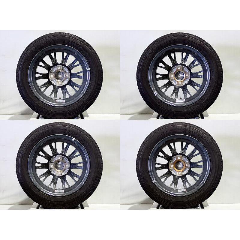DUNLOP（ダンロップ） 【中古】155/65R14 スタッドレスタイヤ アルミ