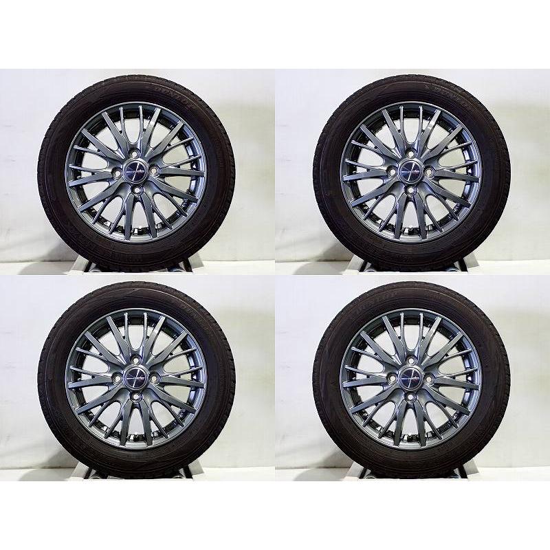 DUNLOP（ダンロップ） 【中古】155/65R14 スタッドレスタイヤ アルミ