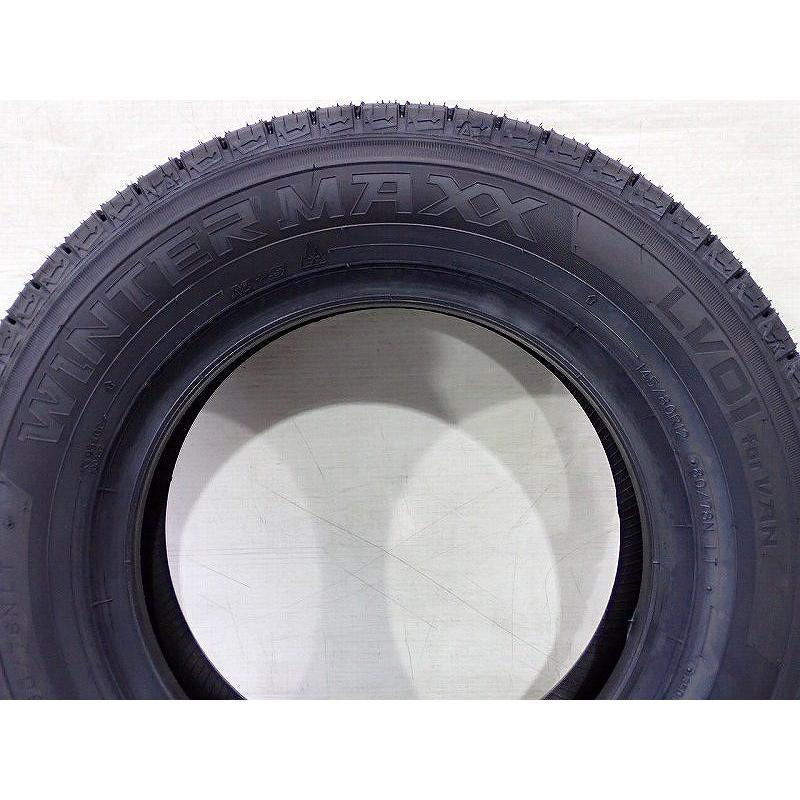 ダンロップ　スタッドレス　145/80R12 80/78 DUNLOP（ダンロップ） 145/80R12 80/78N スタッドレスタイヤ 4本セット