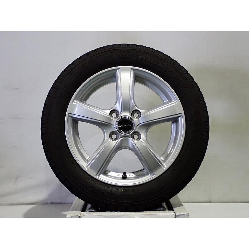10%オフクーポン【中古】155/65R14 スタッドレスタイヤ アルミホイール 