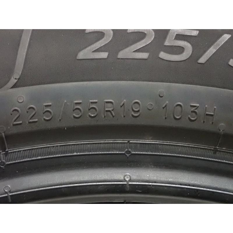ミシュラン（MICHELIN） 【中古】225/55R19 サマータイヤ 4本セット