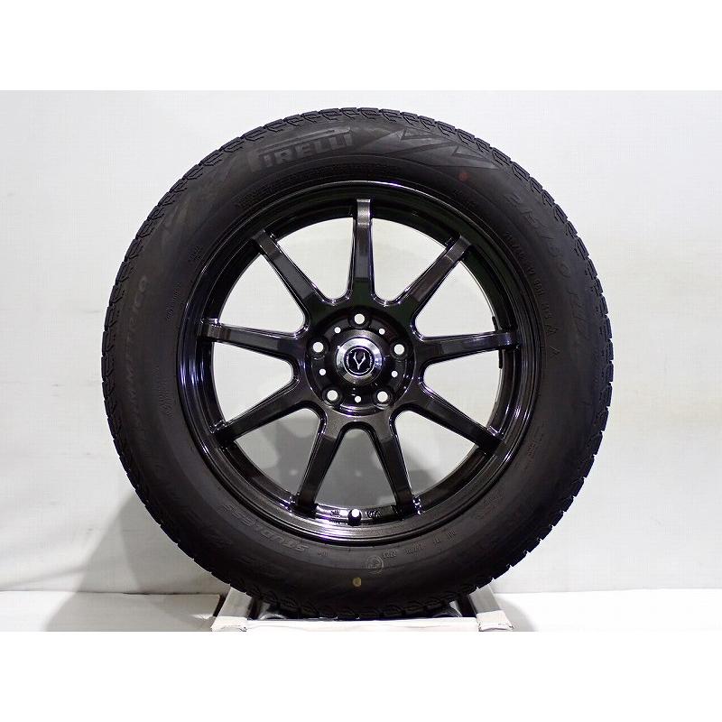 中古】215/60R17 スタッドレスタイヤ アルミホイール 4本セット ピレリ