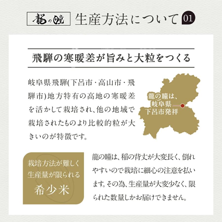 新米 米 10kg 岐阜県産 いのちの壱 龍の瞳 令和7年度産 お米 10キロ 白米 精米 送料無料 りゅうのひとみ |  | 08