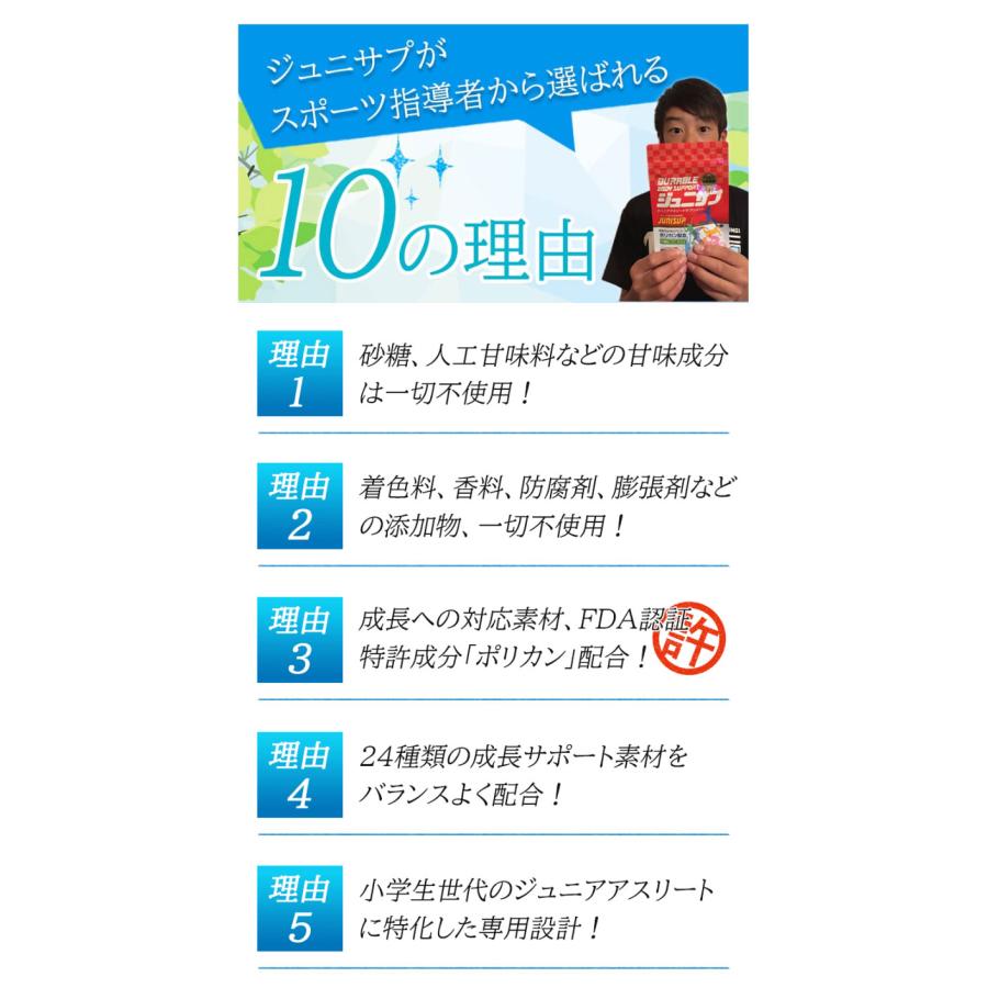 ジュニサプ お試し80粒 / 約10日分(トライアル) 子供の成長・栄養 