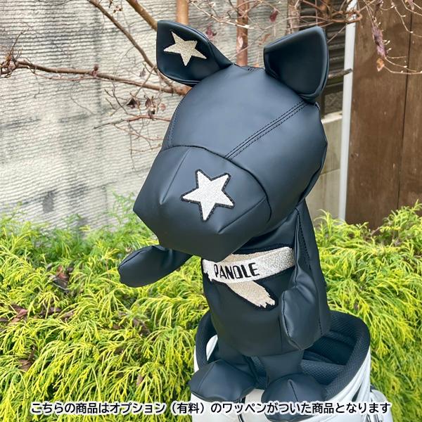4クローバークロス パンドル ヘッドカバー【 ブラック 