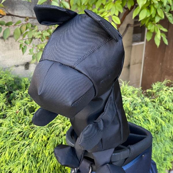 4クローバークロス パンドル ヘッドカバー【 Black pandle［防水生地  