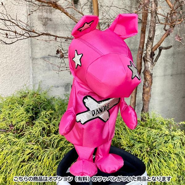 4クローバークロス パンドル ヘッドカバー【 Pink pandle［防水