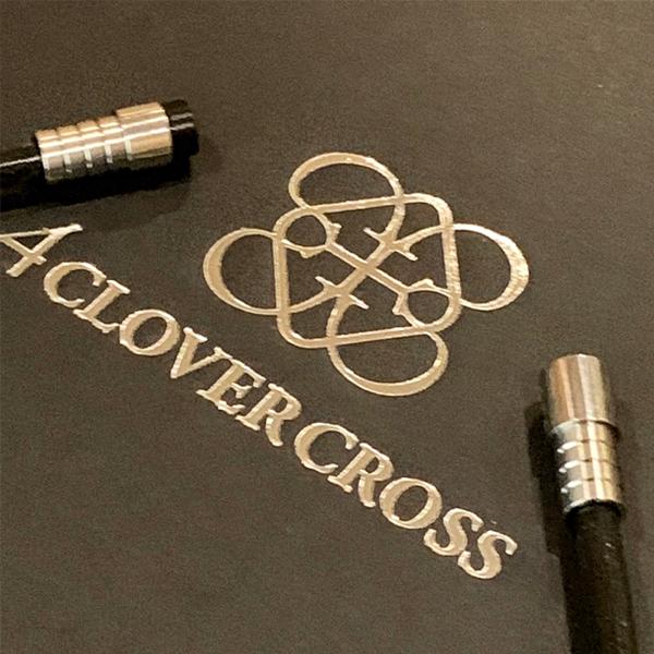 4クローバークロス ネックレス SNPクリアWモデル 4clovercross 天然ミネラル鉱石 自然療法 軽量 ペンダント クリスタルモデル ゴルフ 25ET_10