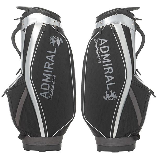 アドミラル 総エナメル キャディバッグ 黒 新品 admiral 9型 Admiral Golf アドミラルゴルフ キャディバッグ メンズ 別注