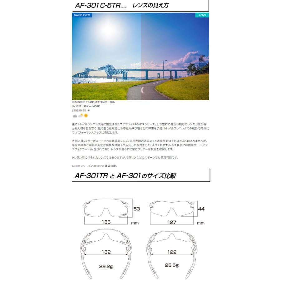 AirFly エアフライ AF-301 TR トレイル専用 レンズ ノーズパッド AirFly エアフライ AF-301 TR トレイル専用 レンズ ノーズパッド