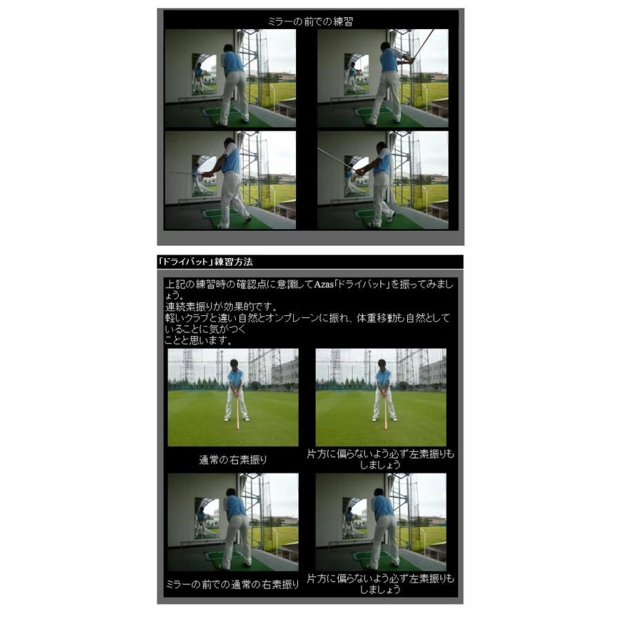 【在庫あり】アザスゴルフ ドライバット ツアープロ アスリート スタンダード Azas Golf  Dry Bat｜jngolf2010｜03