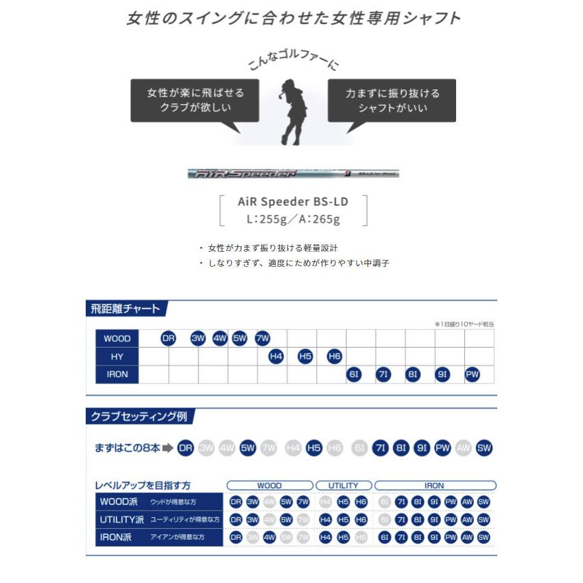 レディース】【22年モデル】ブリヂストンゴルフ B-LD アイアン5本