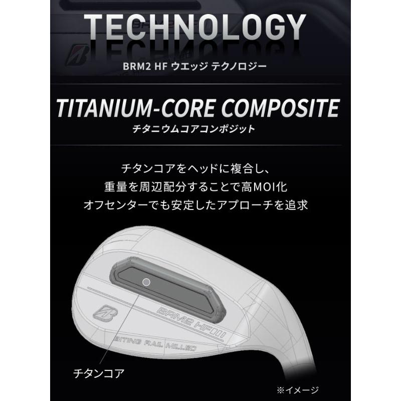 【23年モデル】ブリヂストンゴルフ BRM2 HF ウェッジ [バンキッシュ BS50i] カーボンシャフト VANQUISH BRIDGESTONE GOLF｜jngolf2010｜02