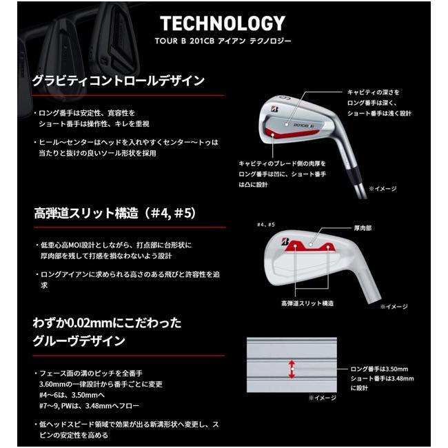 特注】【20年モデル】 ブリヂストンゴルフ ツアーB 201CB アイアン