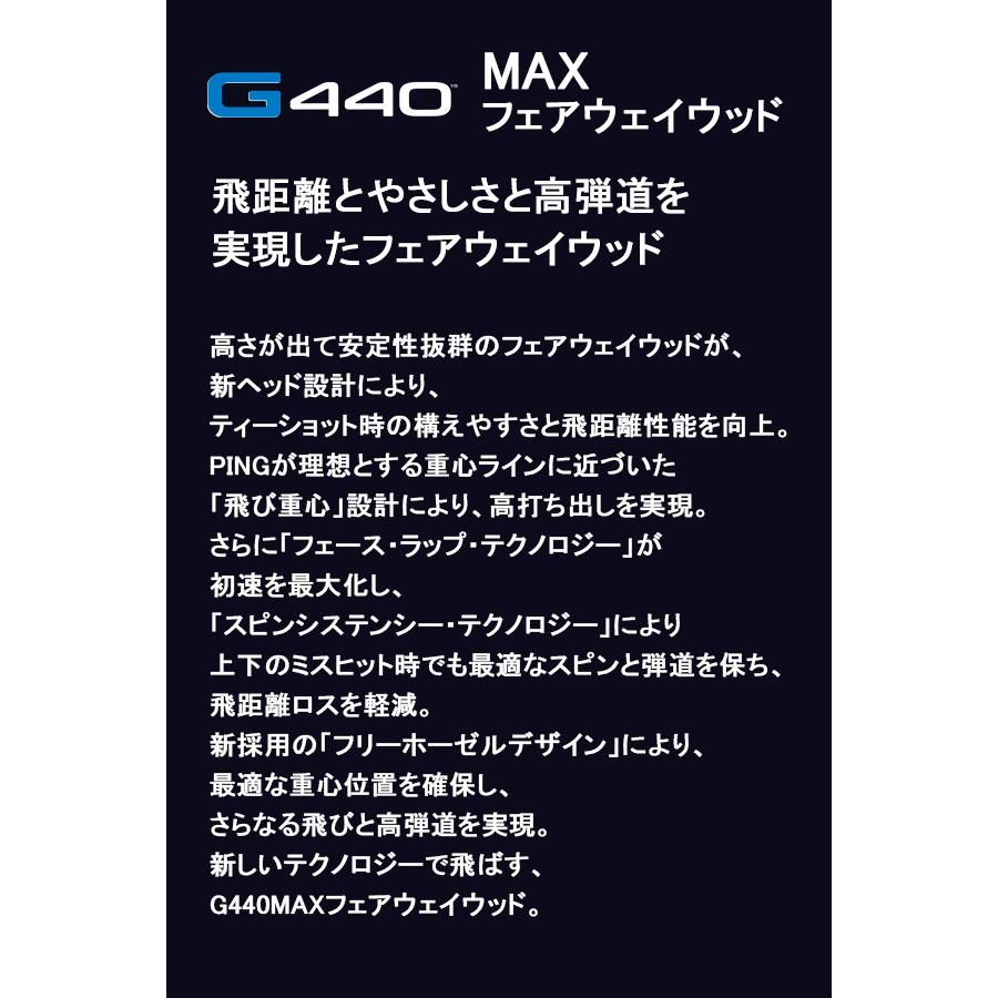 PING（ピン） 特注 G440 MAX フェアウェイウッド 24 VENTUS BLUE