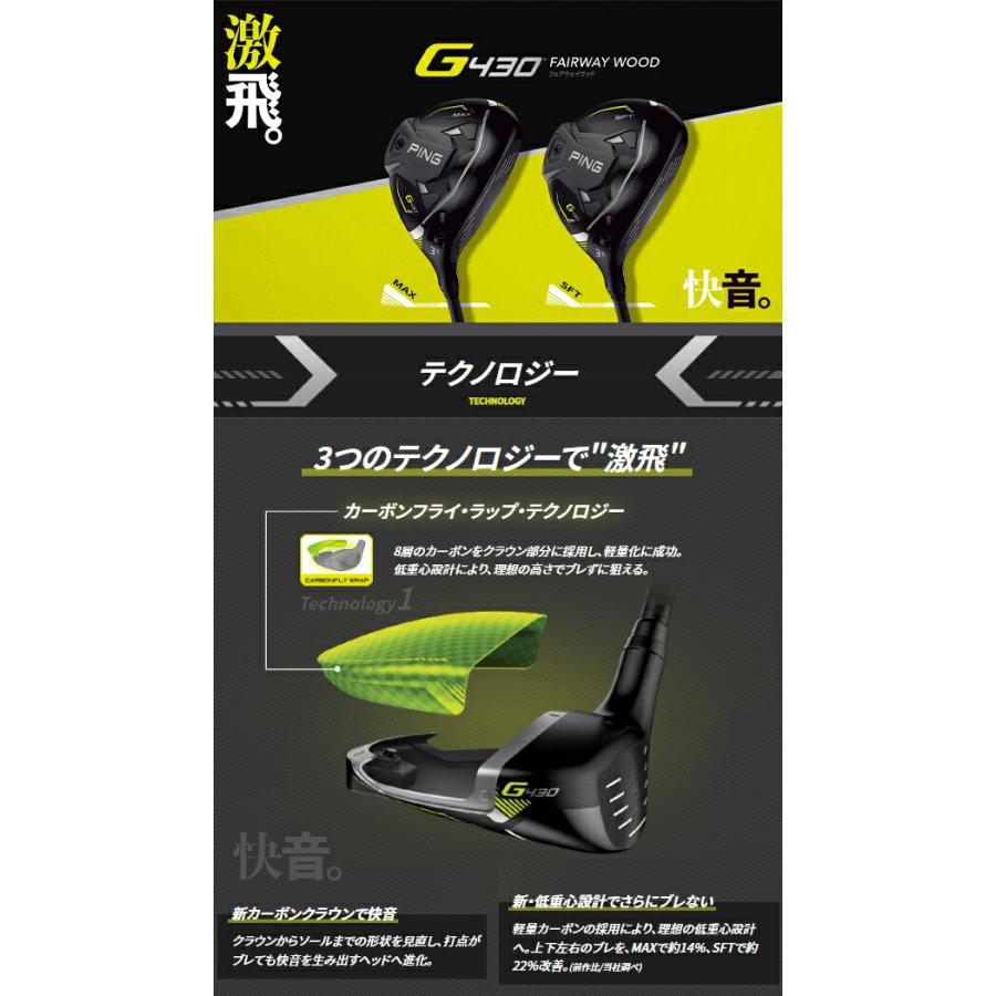 ♪【特注】【22年モデル】ピン G430 MAX フェアウェイウッド [アルタ J CB ブラック] カーボンシャフト PING GOLF G430 FAIRWAYWOOD ALTA BLACK マックス｜jngolf2010｜02