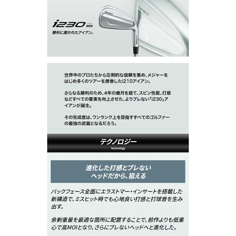 PING ♪【特注】【23年モデル】ピン i230 アイアン5本セット(6I PING ♪【特注】【23年モデル】ピン i230 アイアン5本セット(6I